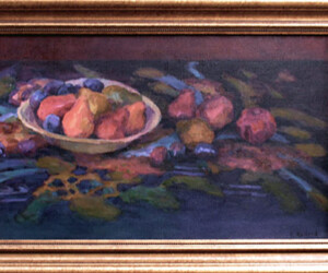 Still Life with Tablecloth and Pomegranates