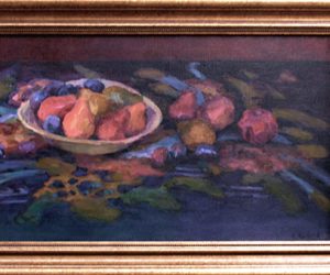 Still Life with Tablecloth and Pomegranates